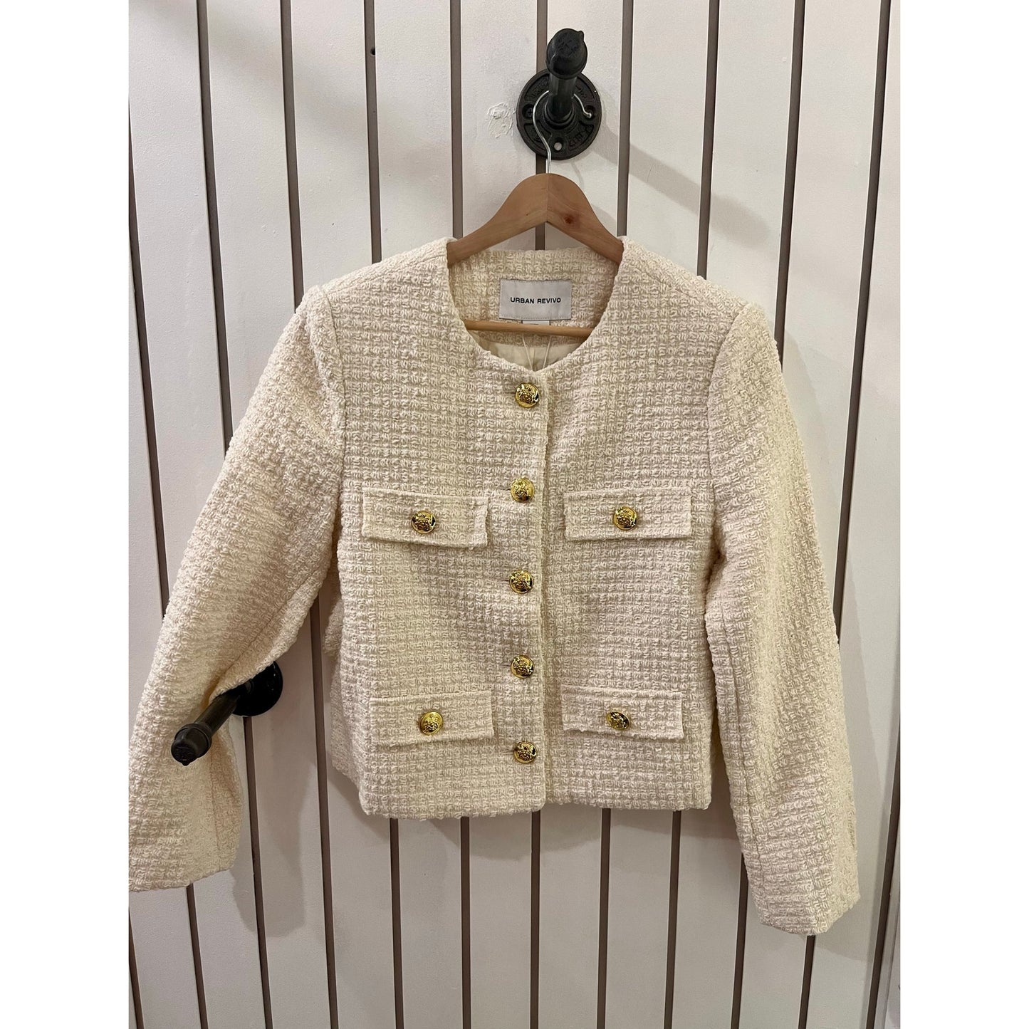 Urban Revivo Cream Blazer