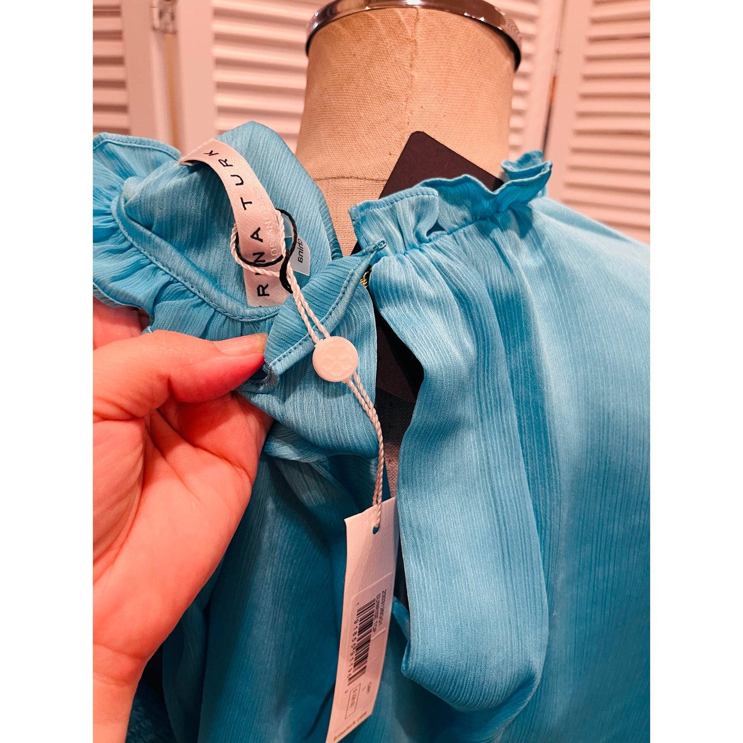 Trina Turk Turquoise Blouse