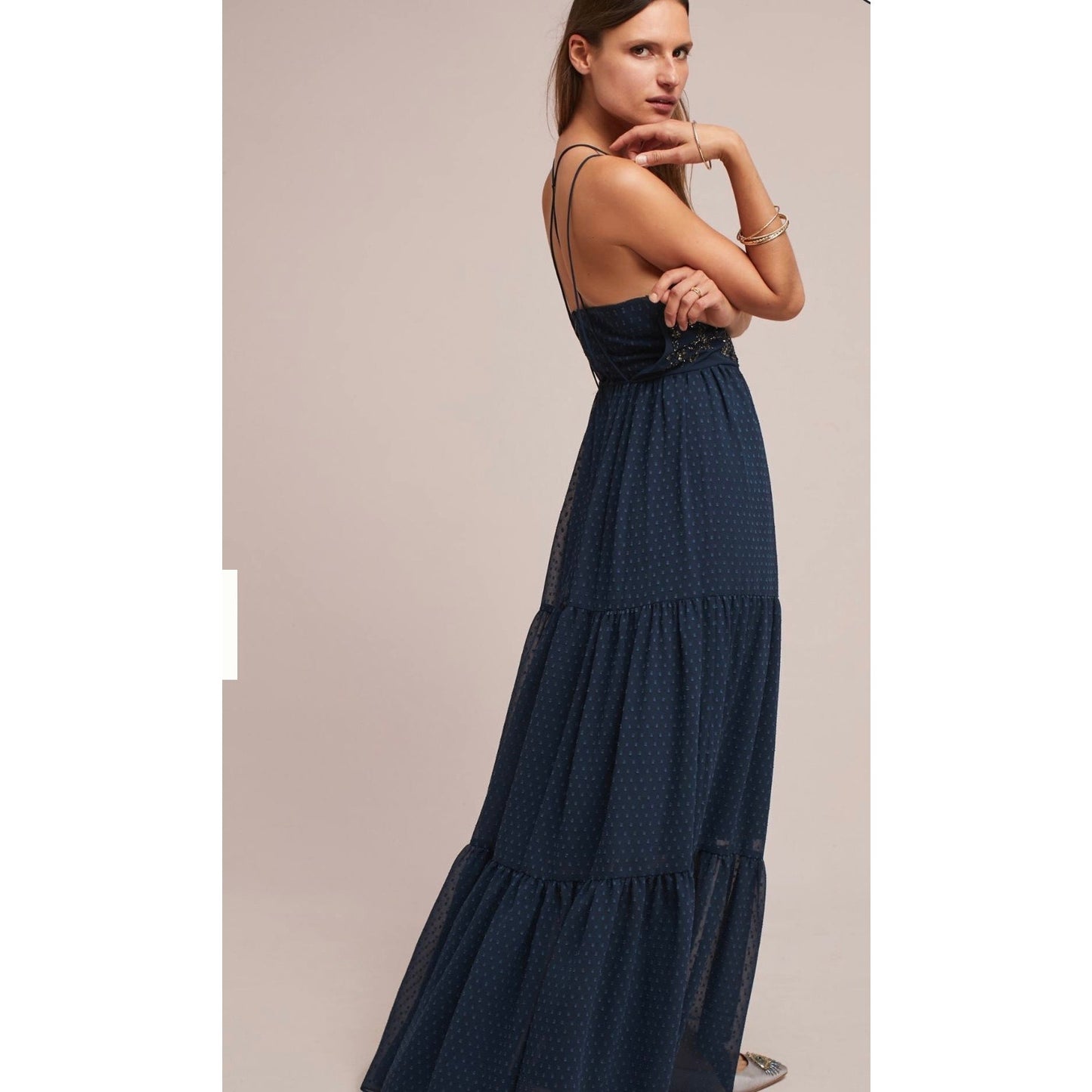 Anthropologie Ranna Gill Lucinda Beaded Dress Size 4