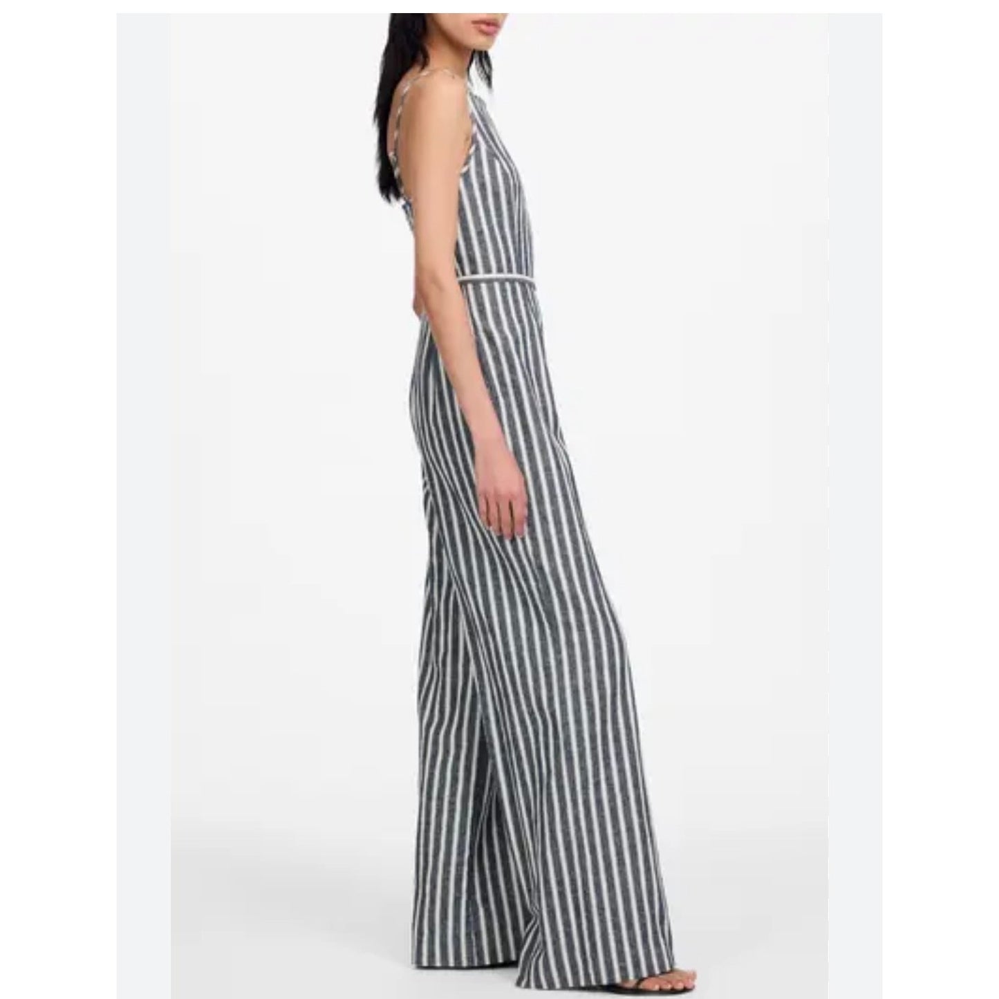 Madewell Denim Pinstripe Jumpsuit Size 8