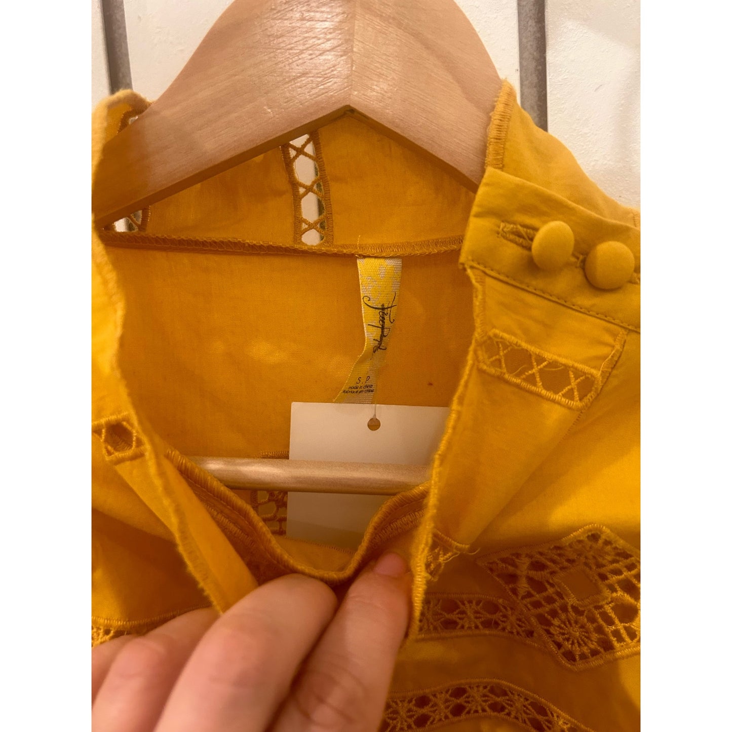 Free People Blouse Size S oversized