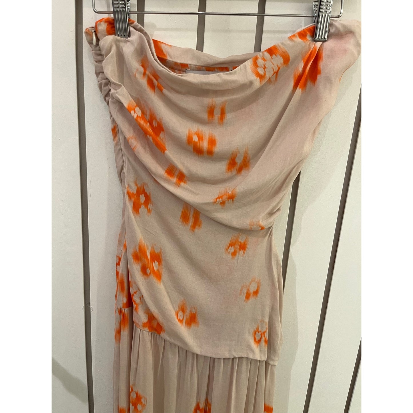 Stillwater Dress Tan and Orange Size M - Runs Small