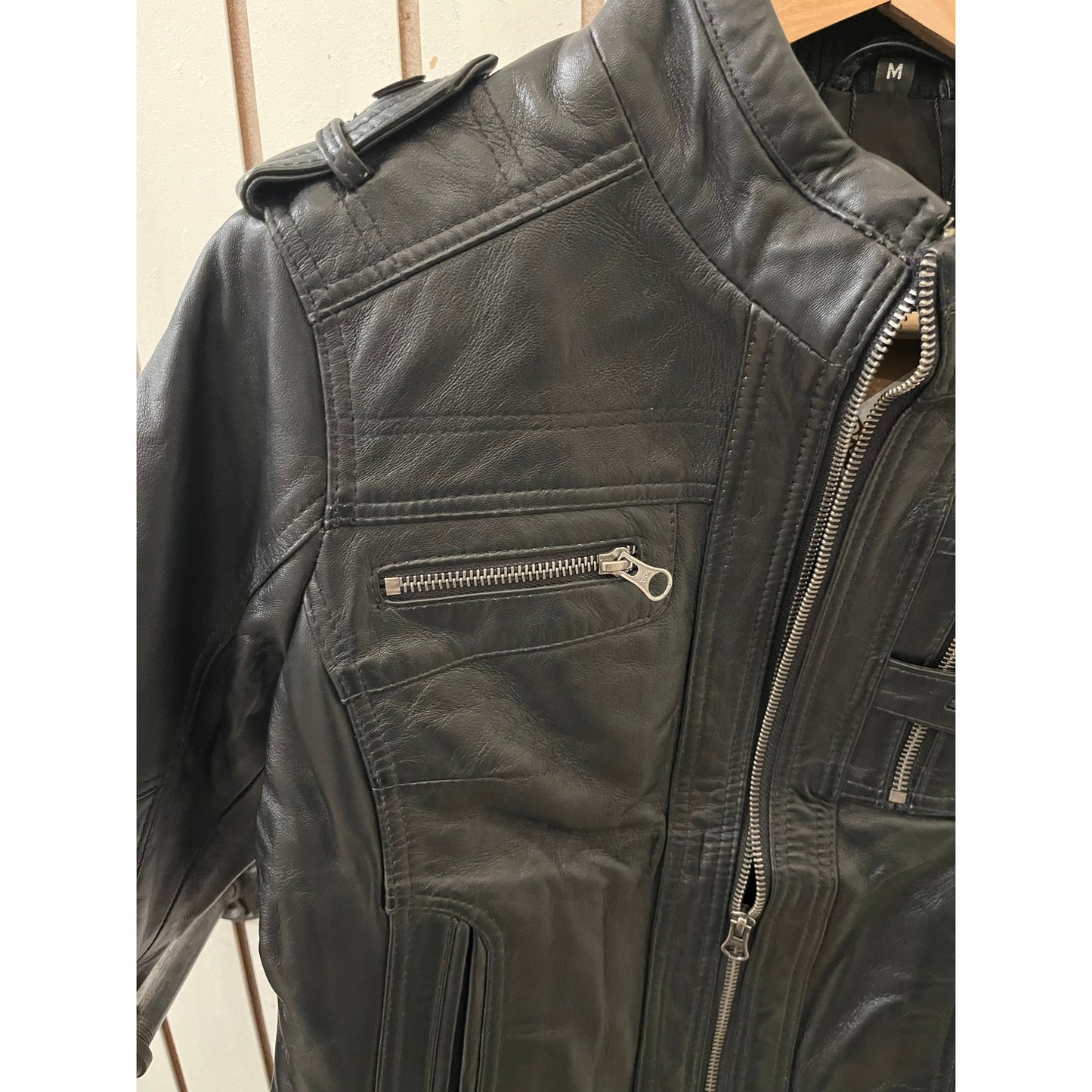 Decrum Genuine Leather Jacket Tavares Women Black - M
