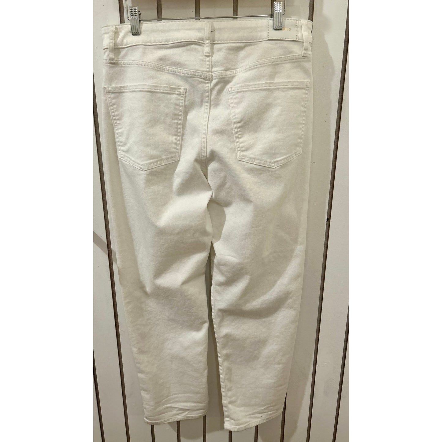 White Express Jeans Embroidered Size 10R
