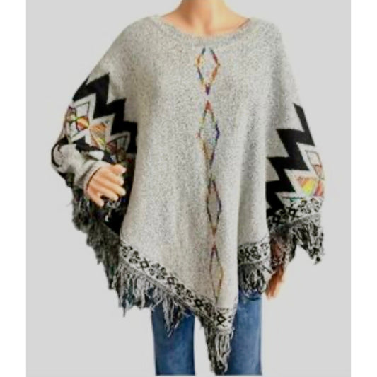 Adora Plus Size Sweater Poncho Boho Style XL, 2XL and 3XL