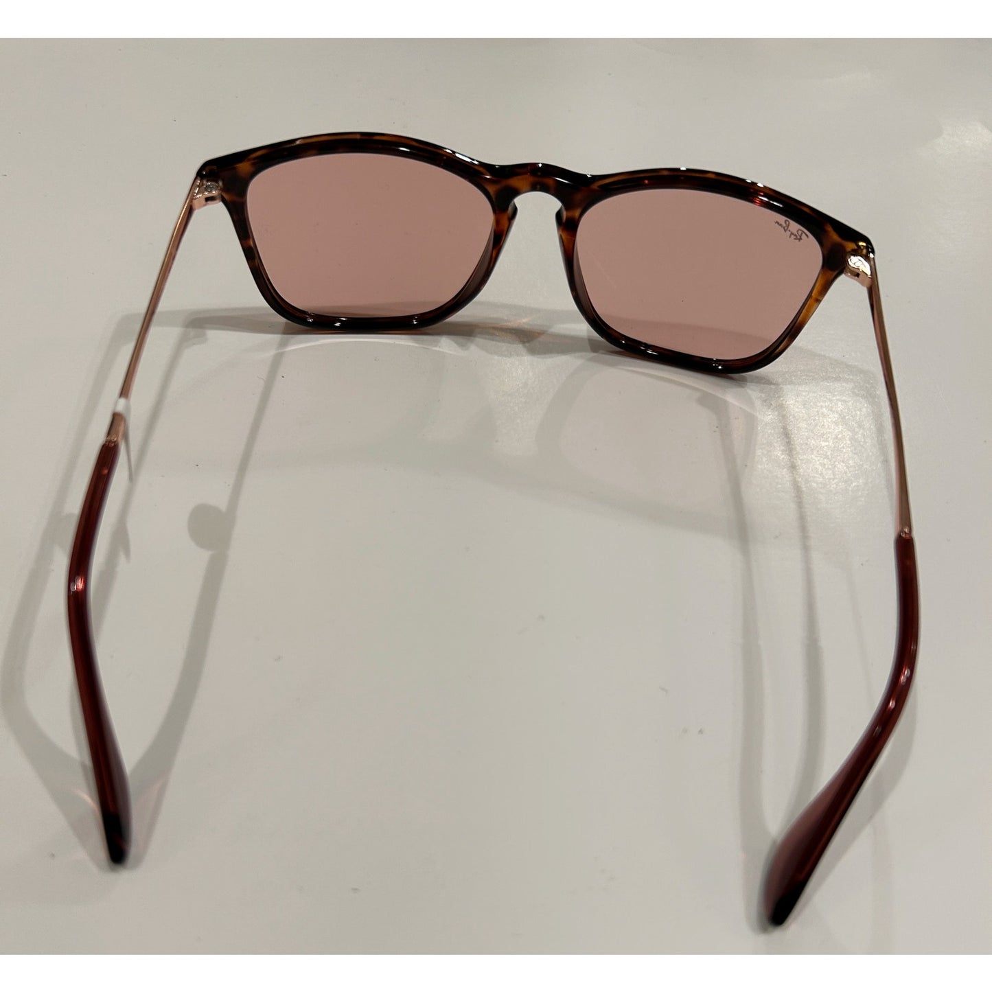 Ray-Ban Sunglasses Chris in Havana and Dark Violet Brand New