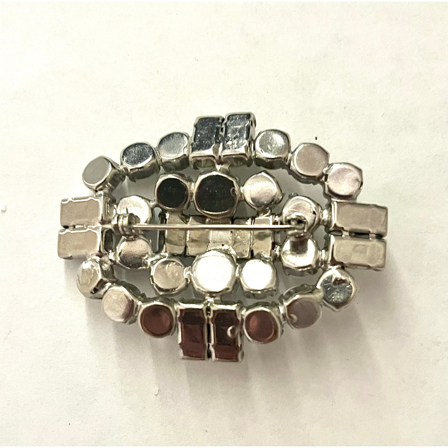 Vintage Milk Glass Brooch