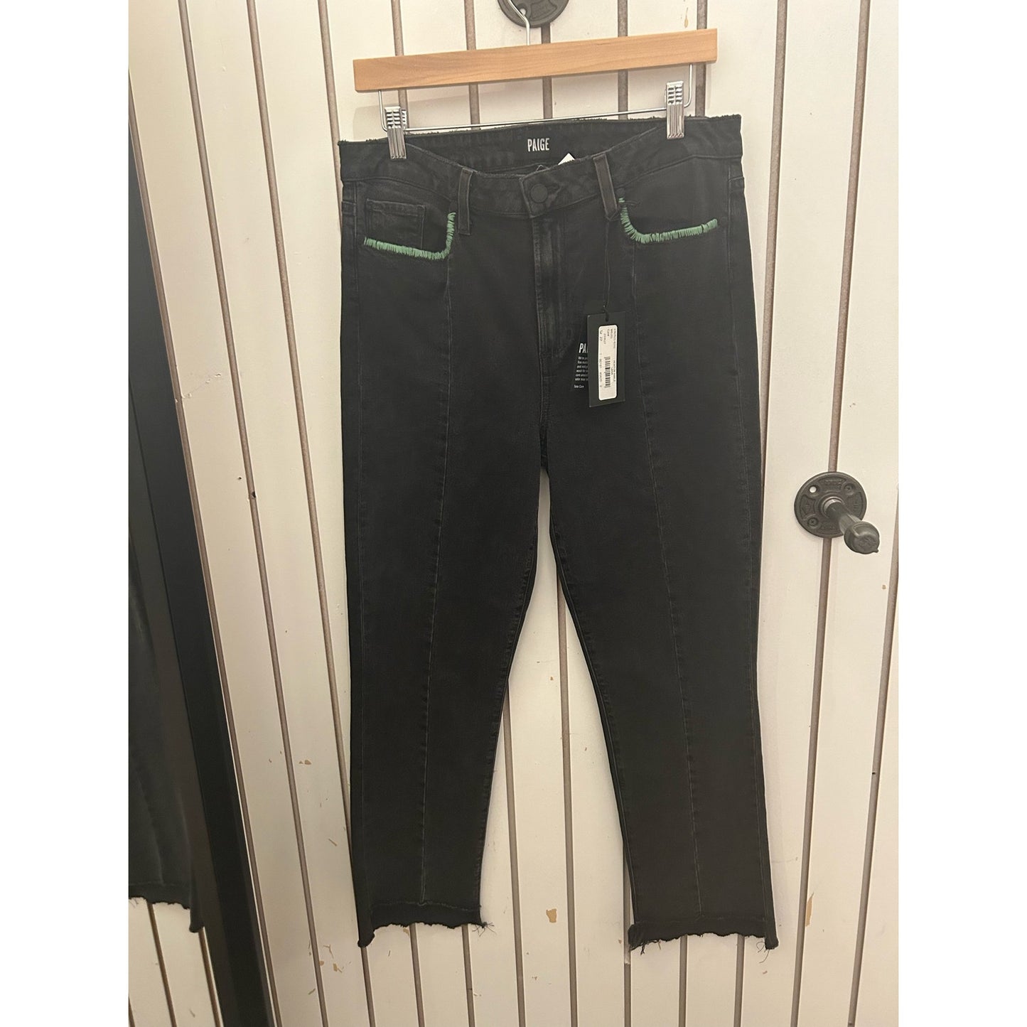 Paige Upcycled Embroidered Jeans