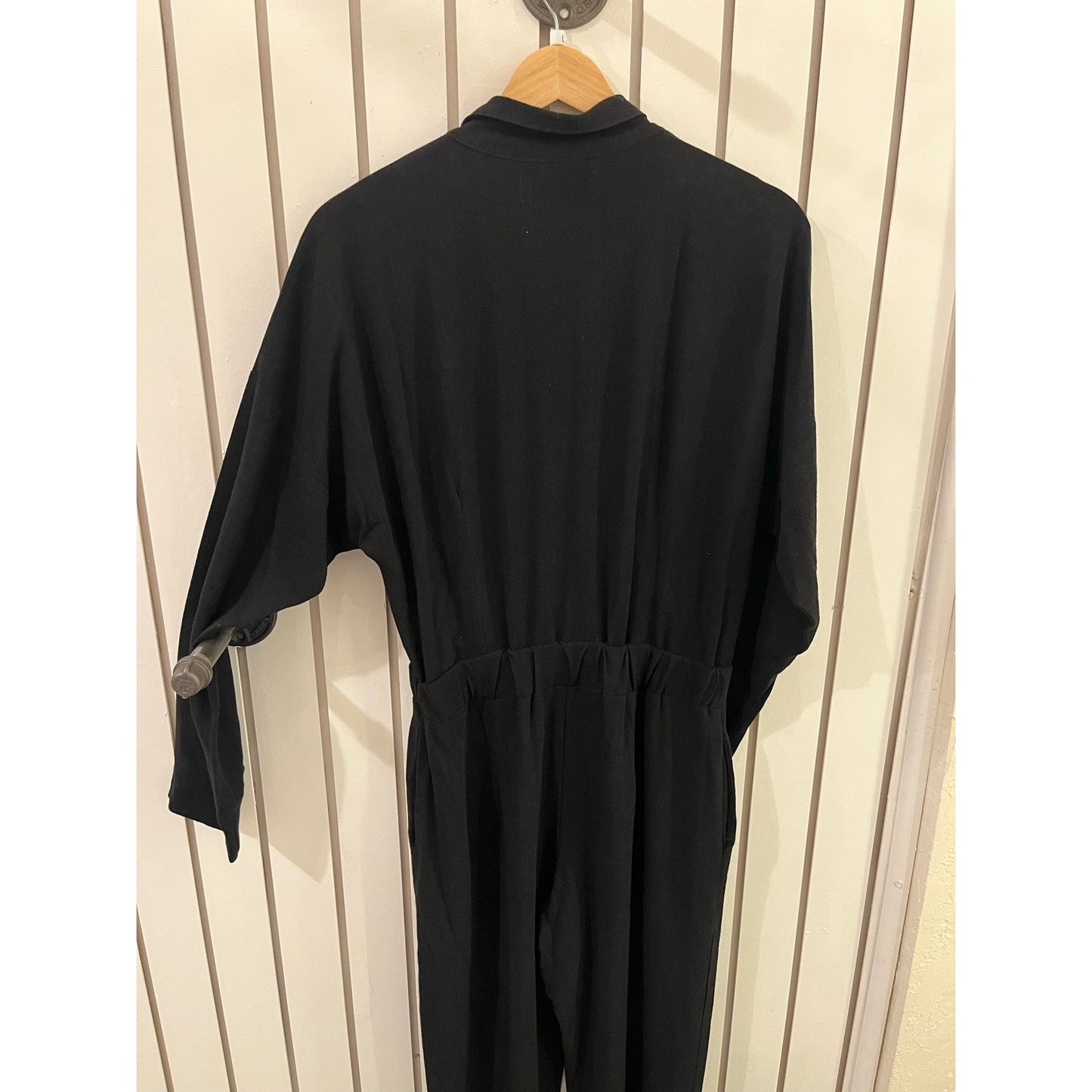 Stillwater Jumpsuit Black Zip Up SZ Large