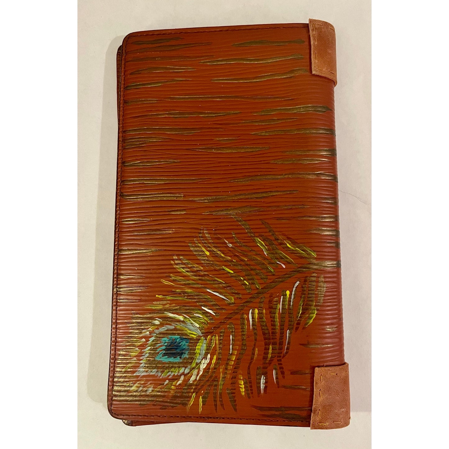 Louis Vuitton Hand Painted Brown Epi Wallet