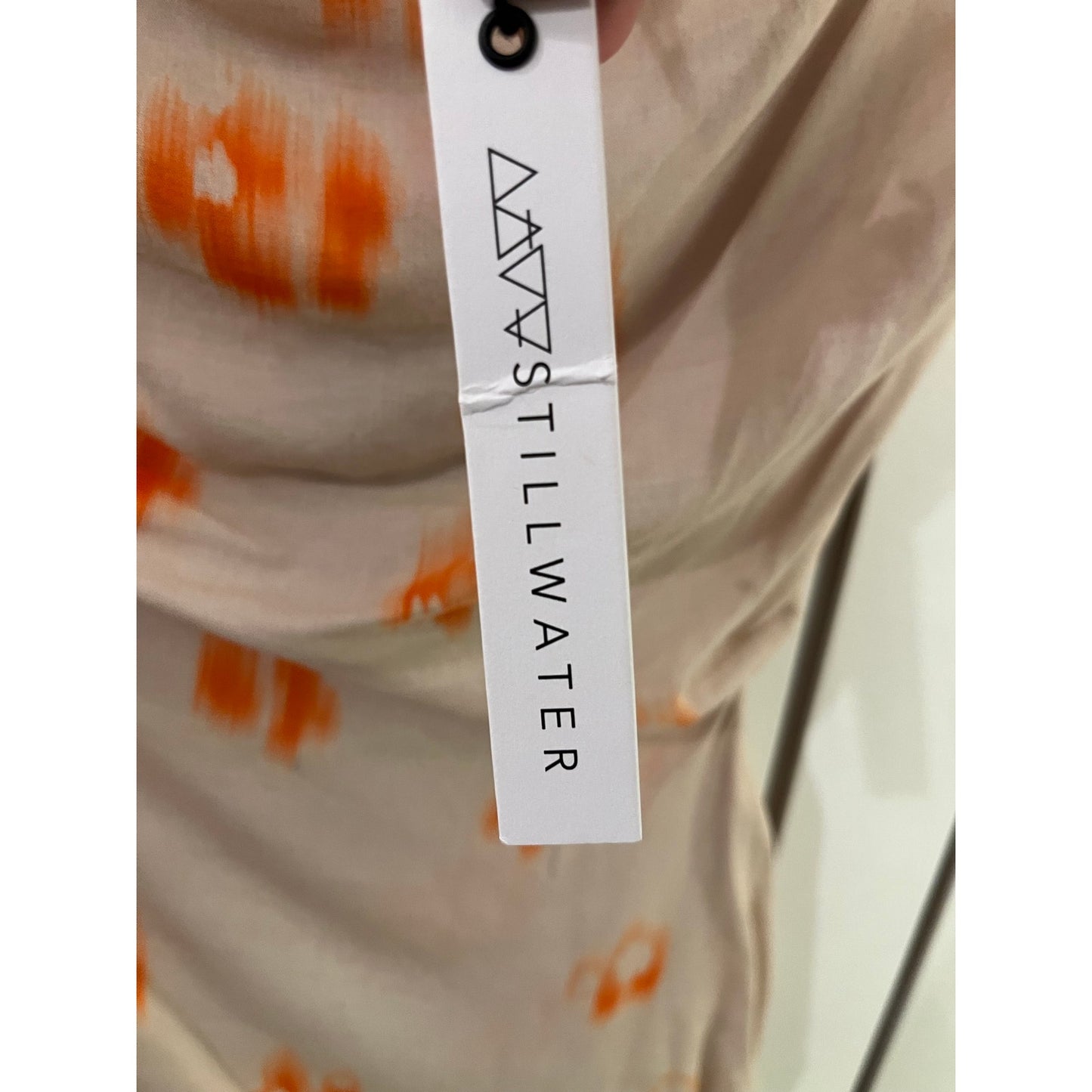 Stillwater Dress Tan and Orange Size M - Runs Small