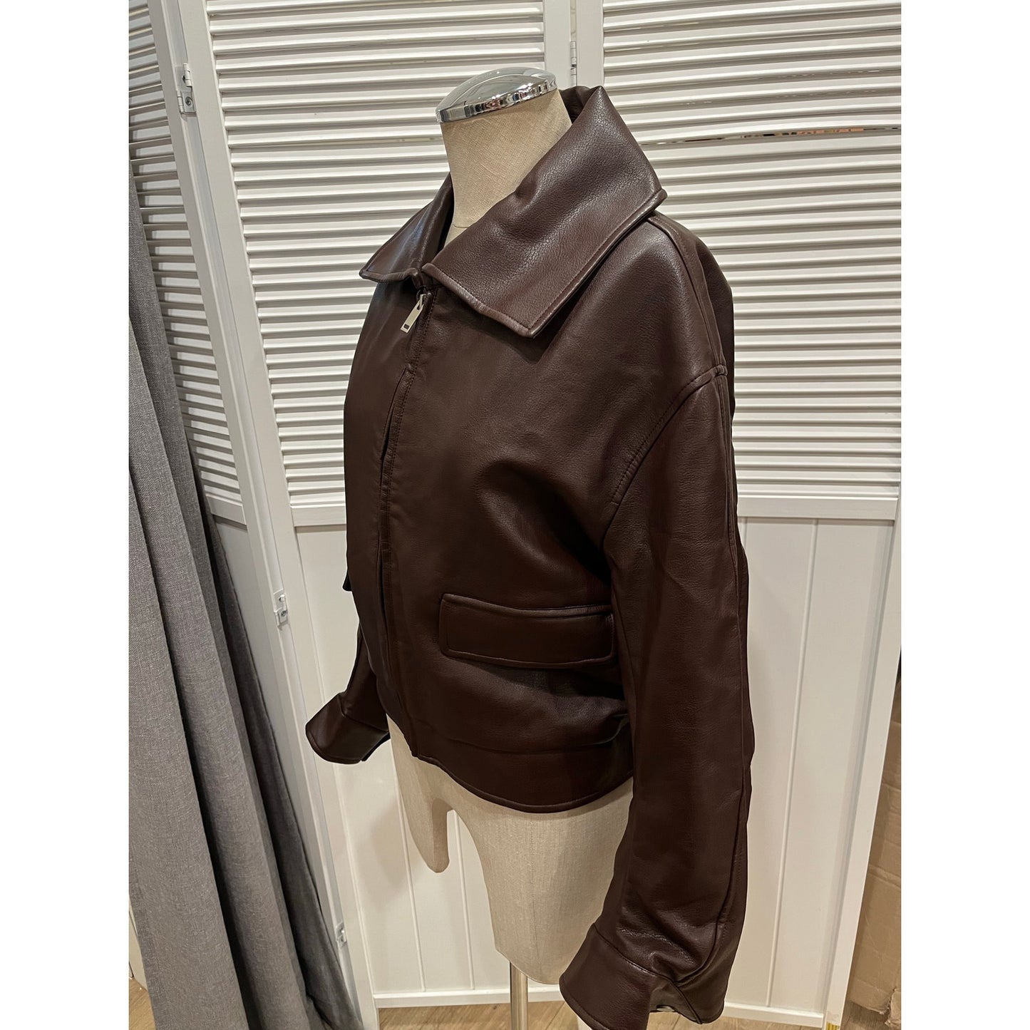 Urban Revivo Faux Leather Jacket