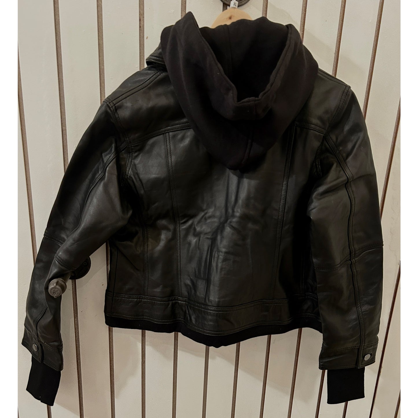 Decrum Betty with Removal Hood Genuine Leather Size XL Jacket