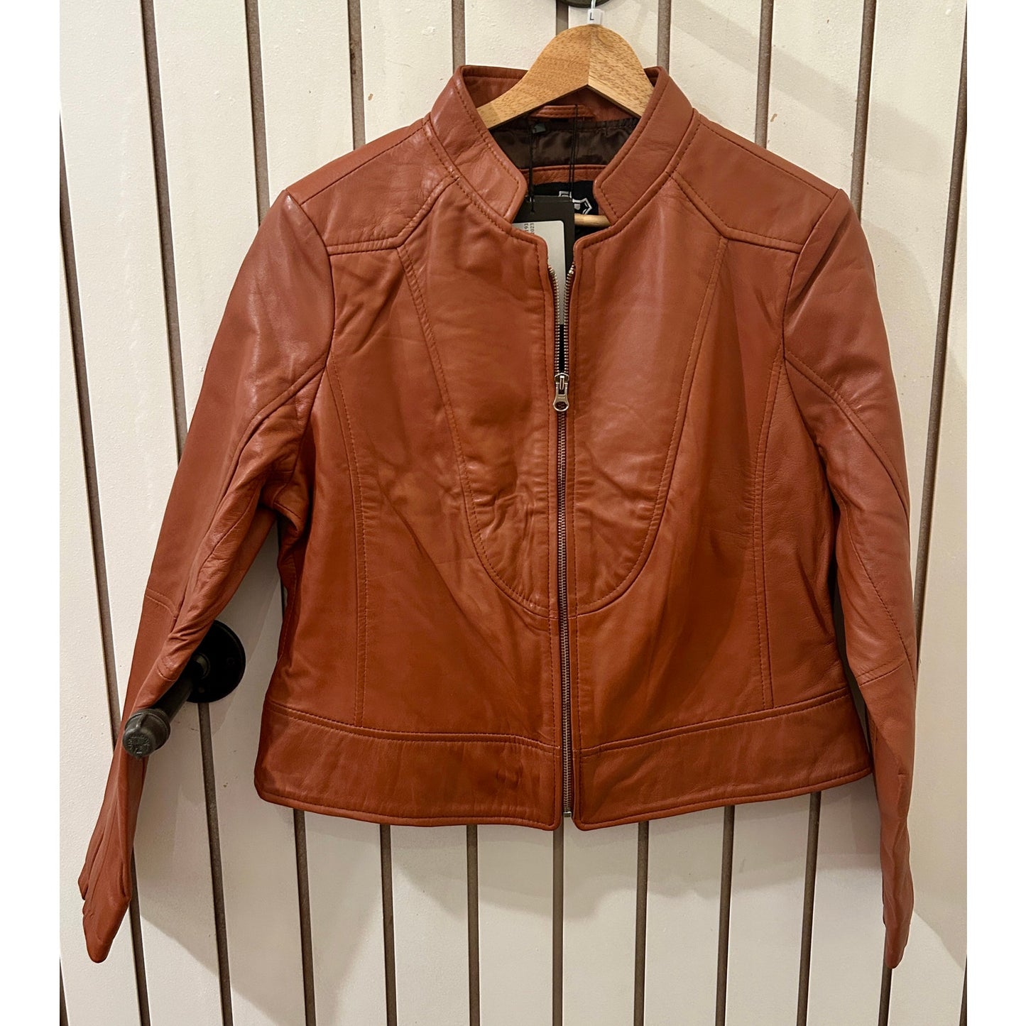 Decrum Amy Genuine Leather Jacket Size L NWT