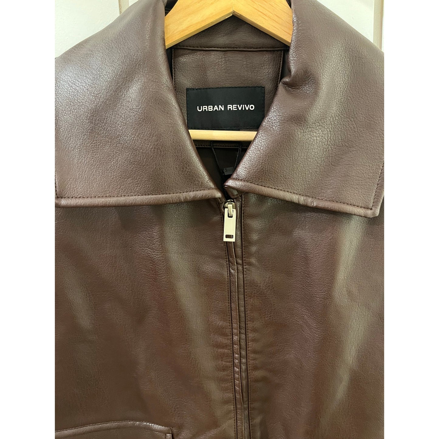 Urban Revivo Vegan Leather Jacket