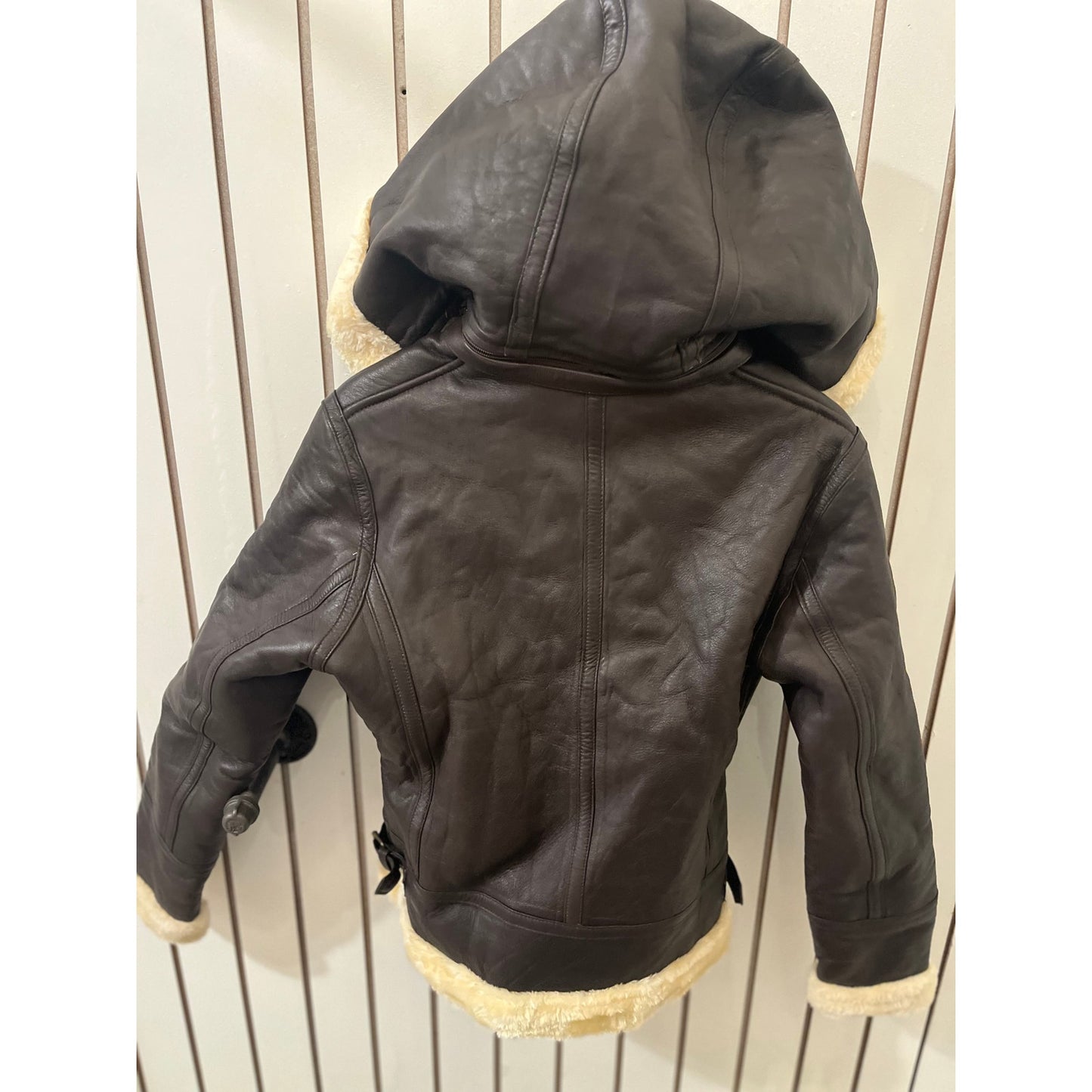 FJackets Genuine Leather Marilyn Shearling Jacket - Size M