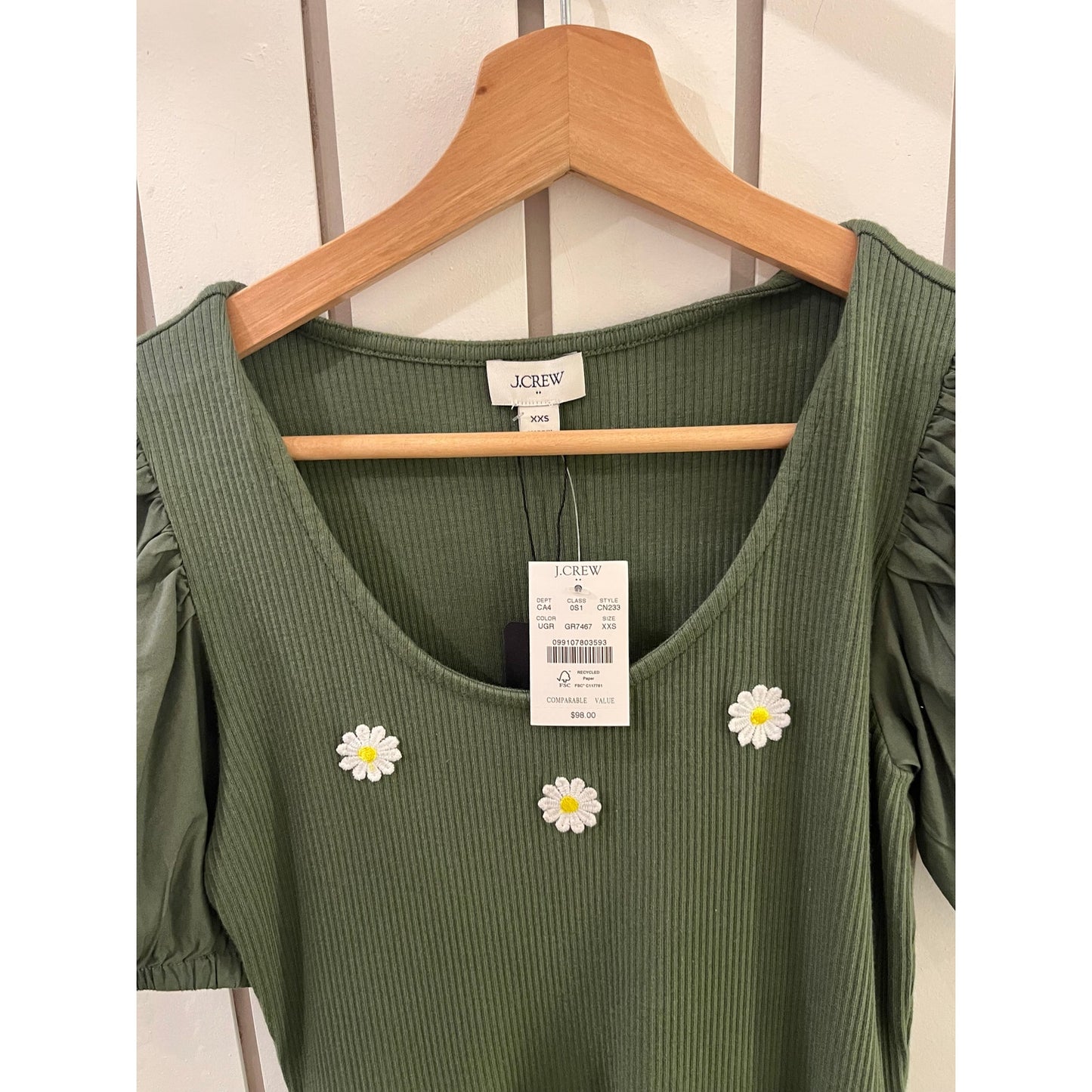 J Crew Dress with Daisy Patches XXS