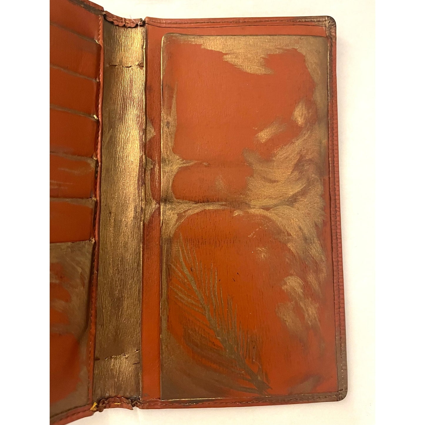 Louis Vuitton Hand Painted Brown Epi Wallet
