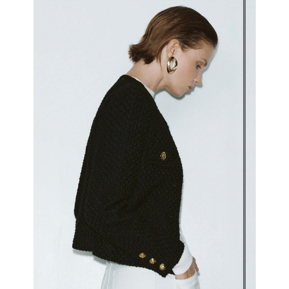 Urban Revivo Black Tweed Blazer NWT