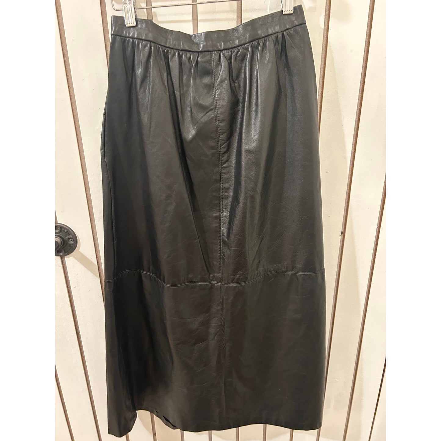 JH Collectibles Black Leather Skirt Size 8