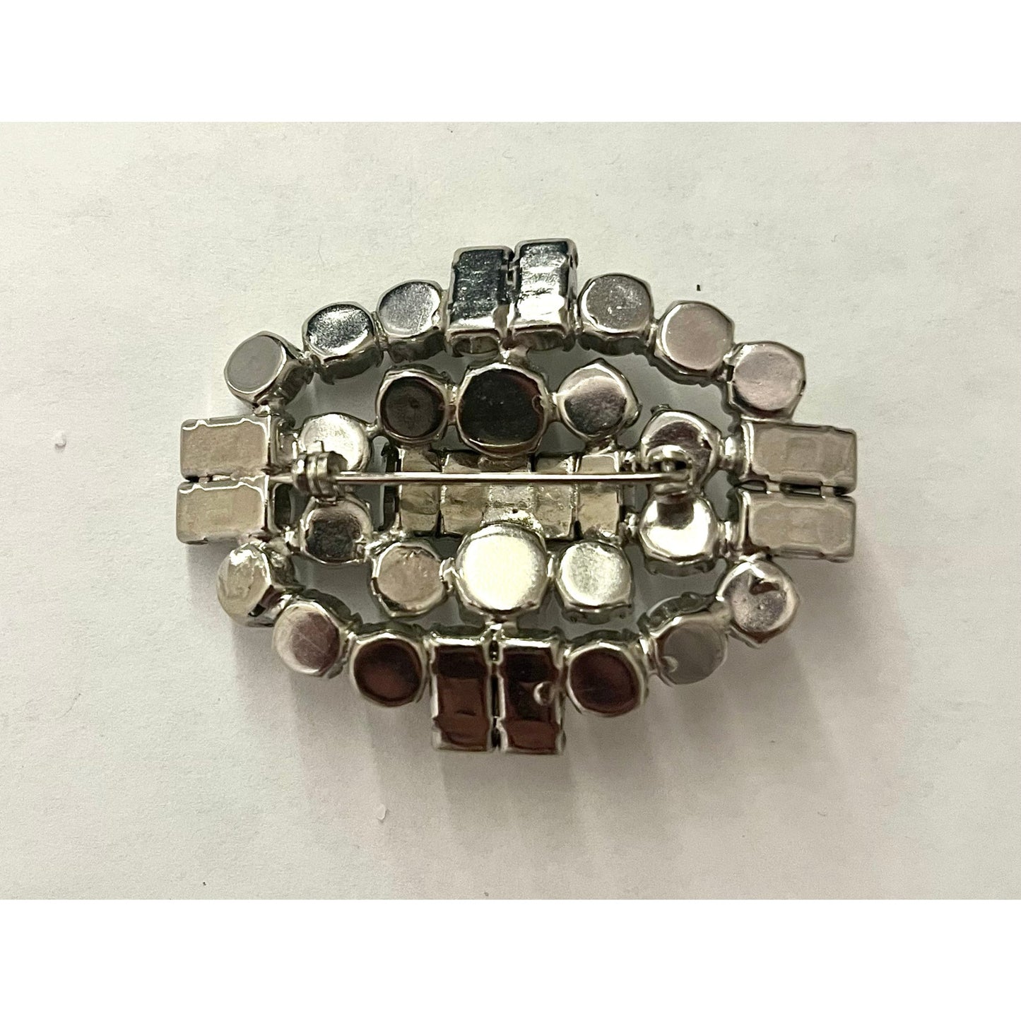 Vintage Milk Glass Brooch