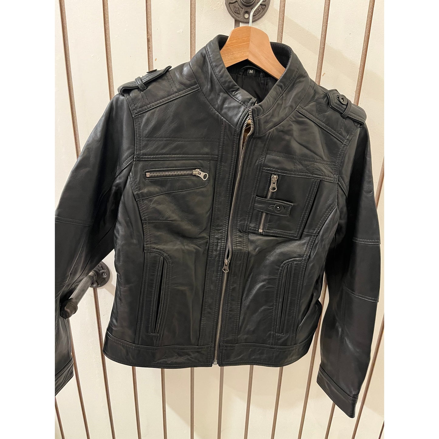 Decrum Genuine Leather Jacket Tavares Women Black - M