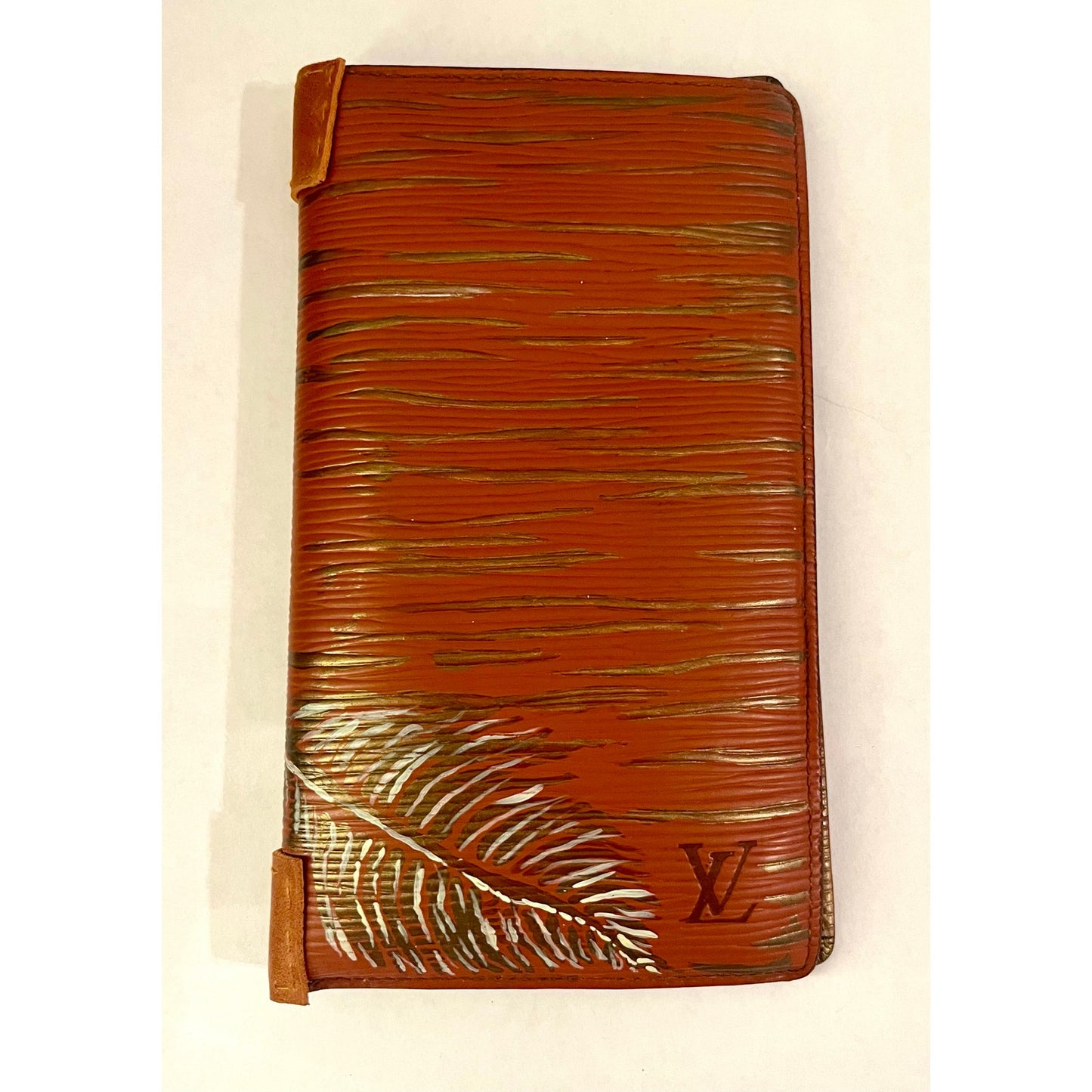 Louis Vuitton Hand Painted Brown Epi Wallet