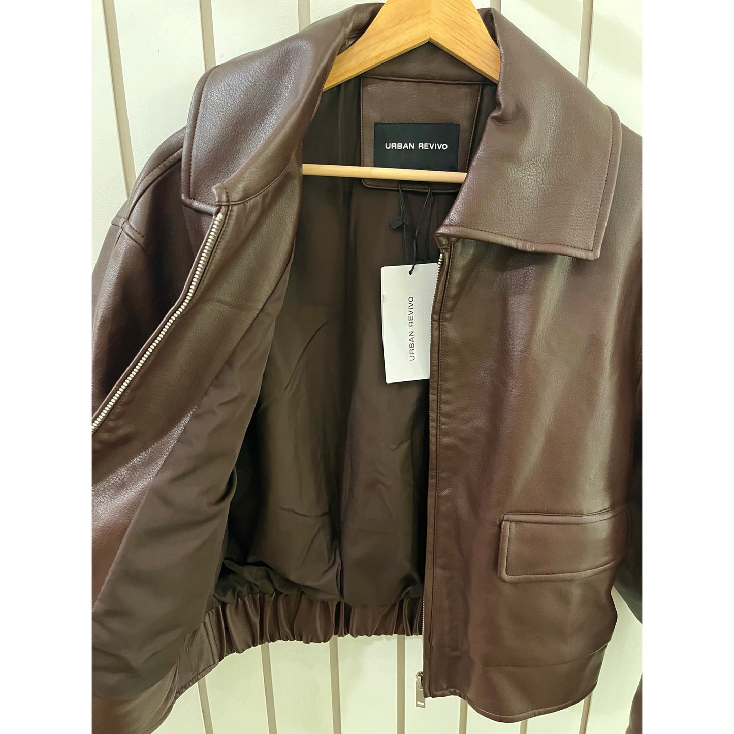 Urban Revivo Vegan Leather Jacket