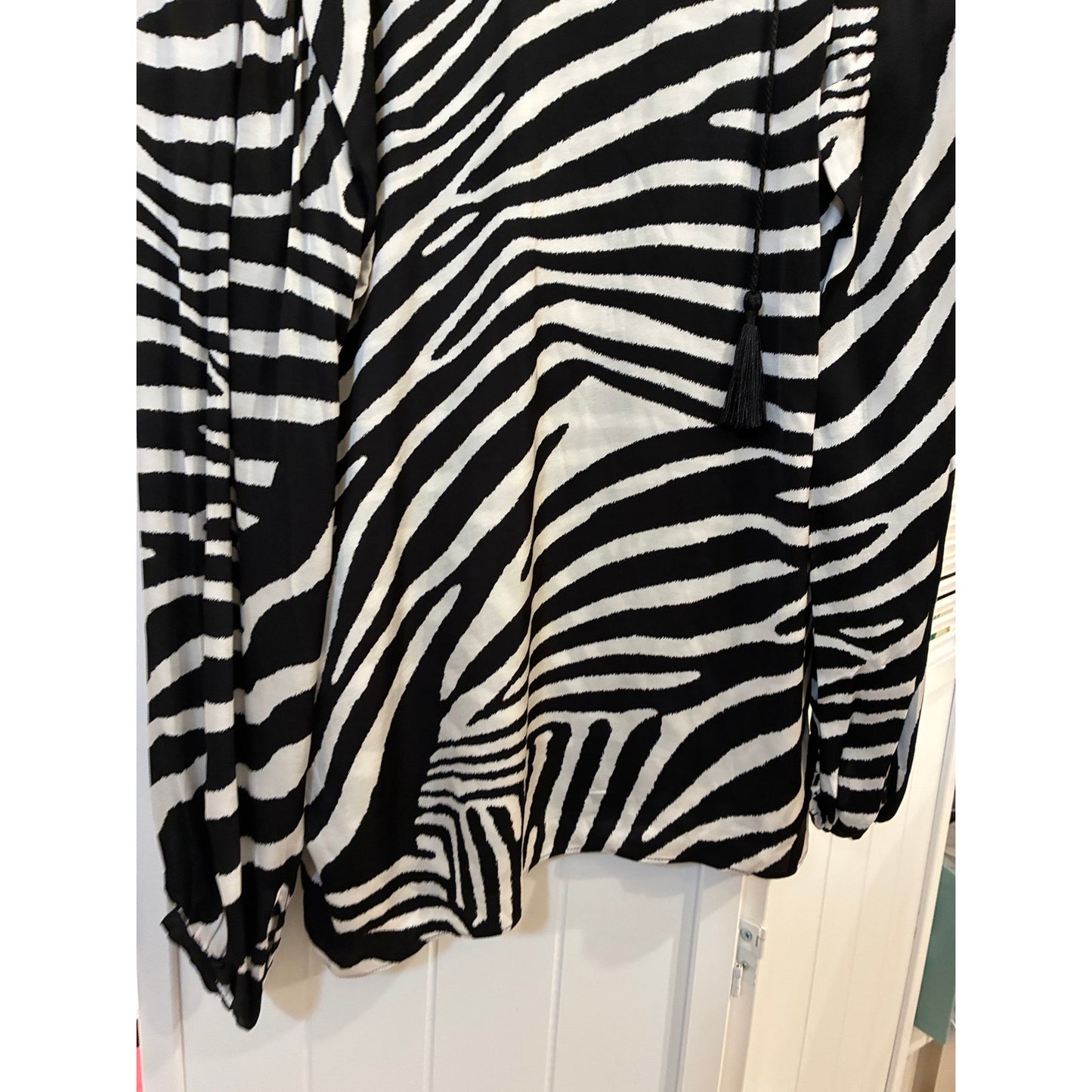 The Kooples Zebra Print Blouse Size Medium
