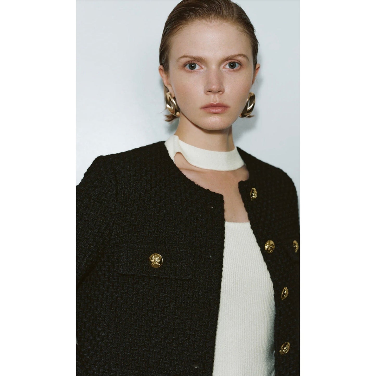 Urban Revivo Black Tweed Blazer NWT