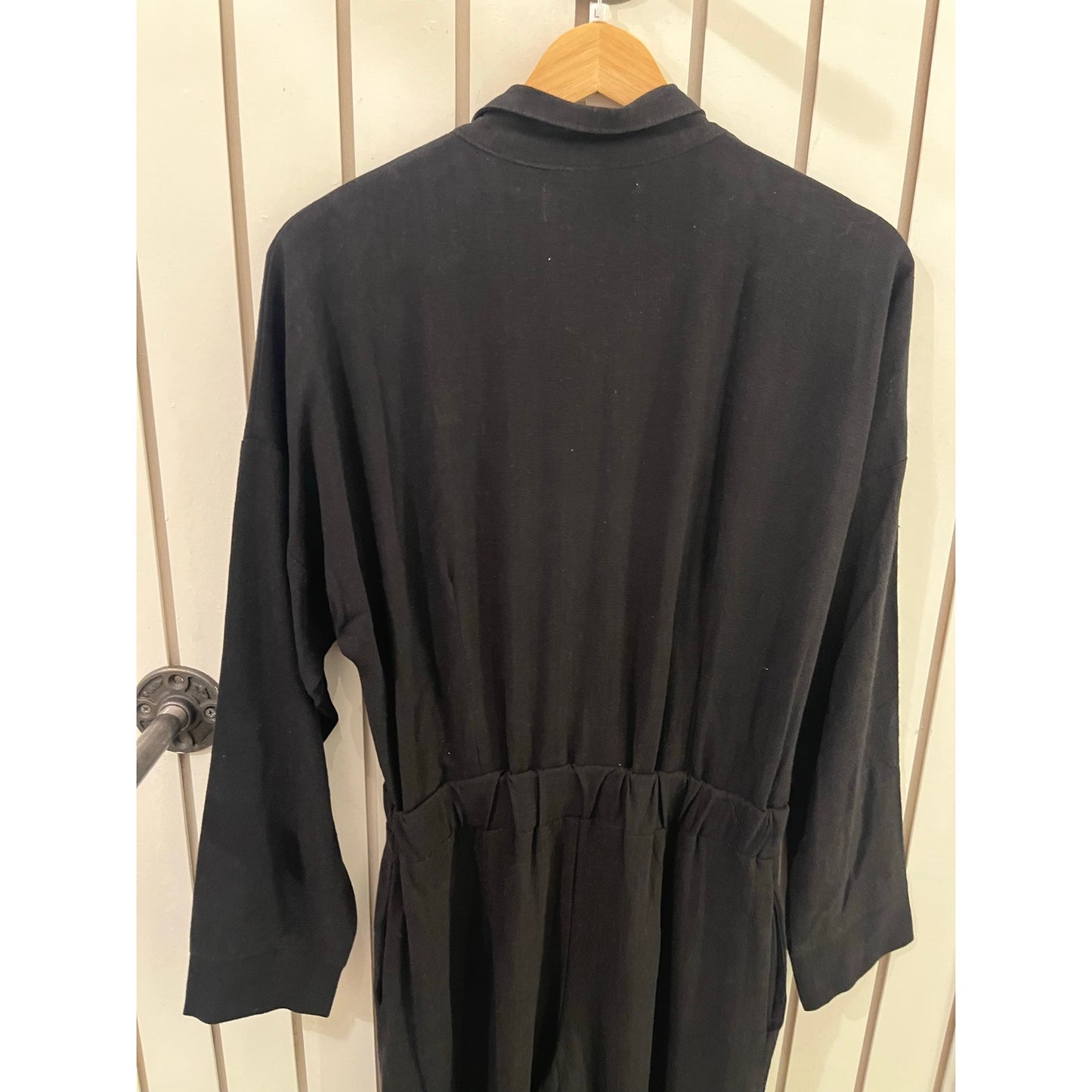Stillwater Jumpsuit Black Zip Up SZ Large