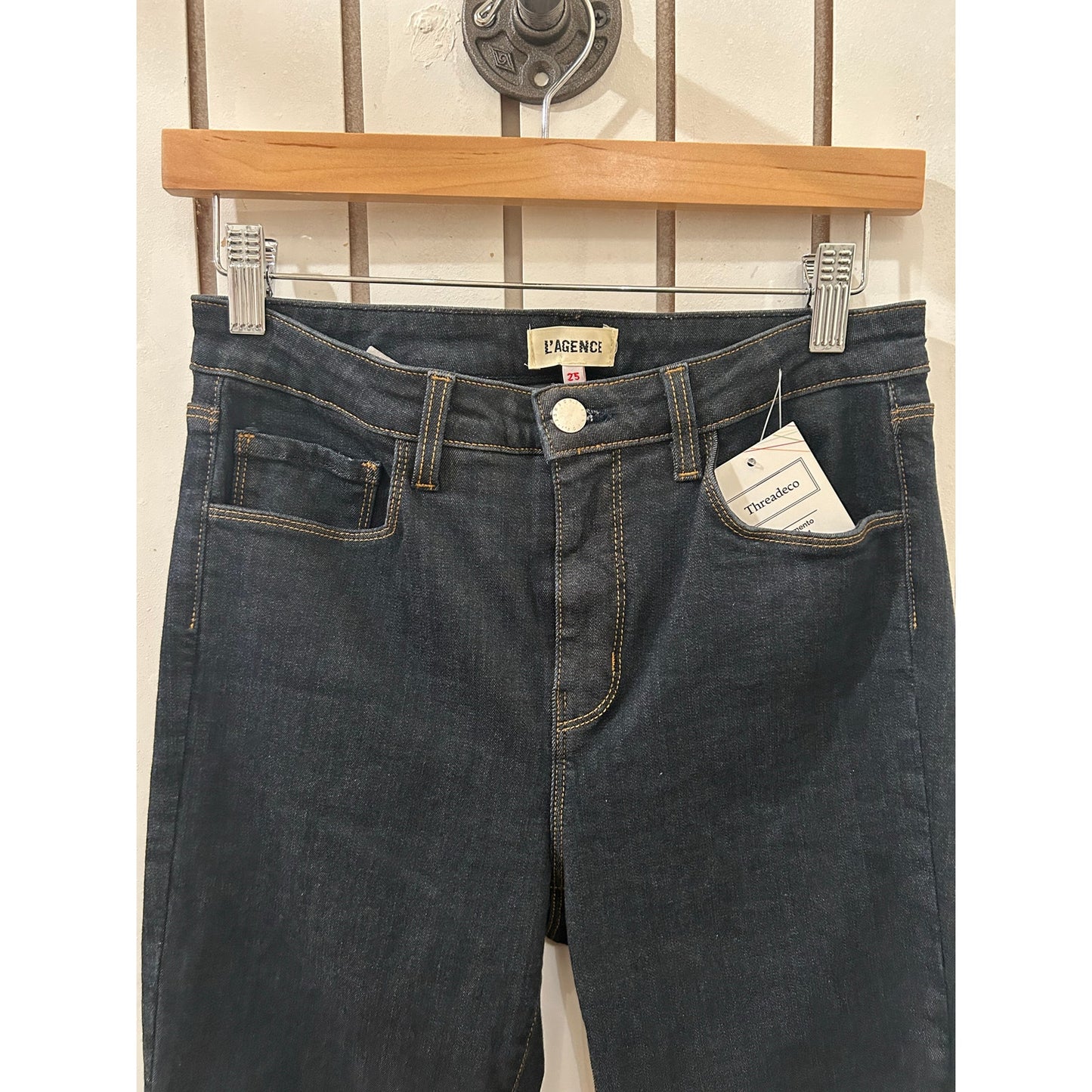 One-of-a-kind Embroidered L’Agence Size 25