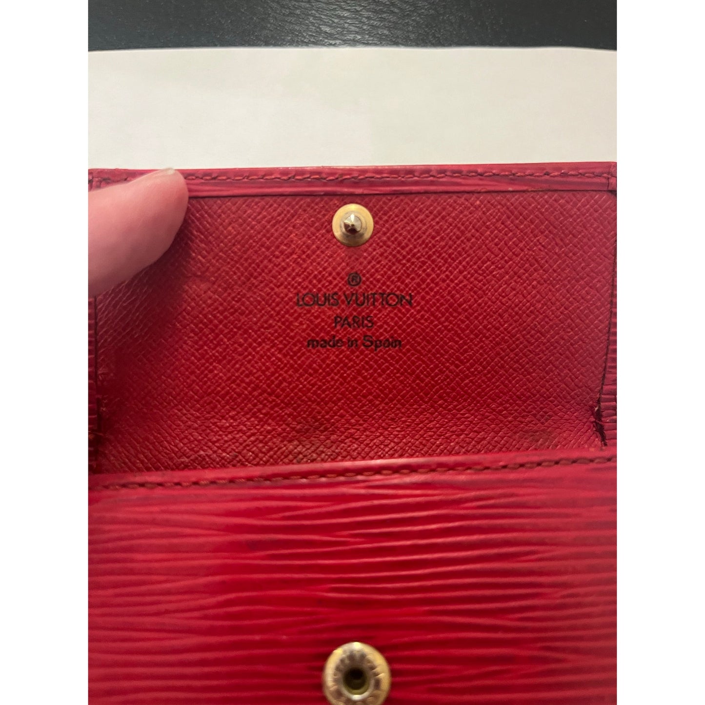 Louis Vuitton Red Epi Key Holder