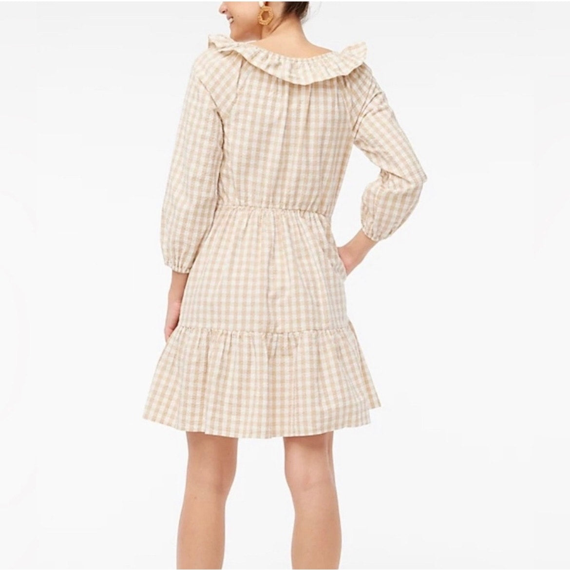 J Crew Seersucker Dress Size 6 NWT