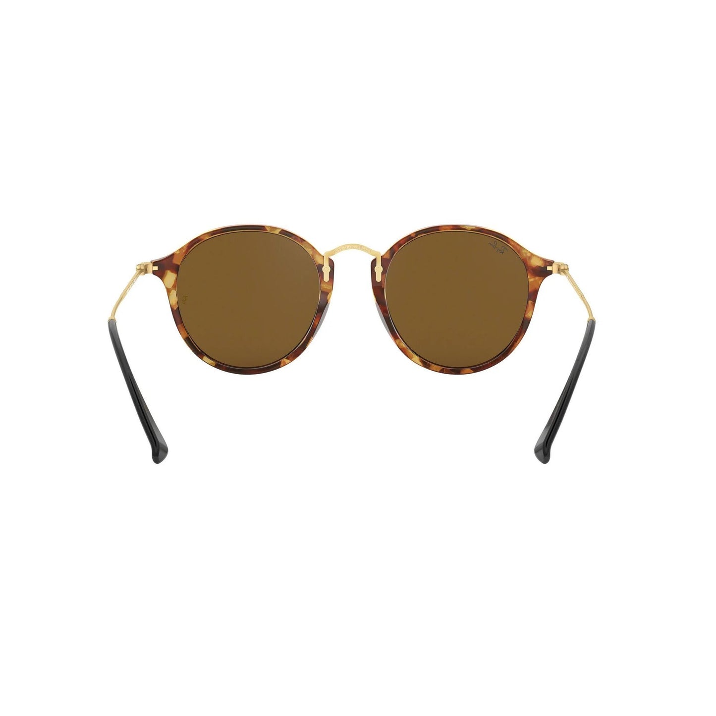 Ray-Ban Round Fleck Sunglasses Brown Lenses Brand New