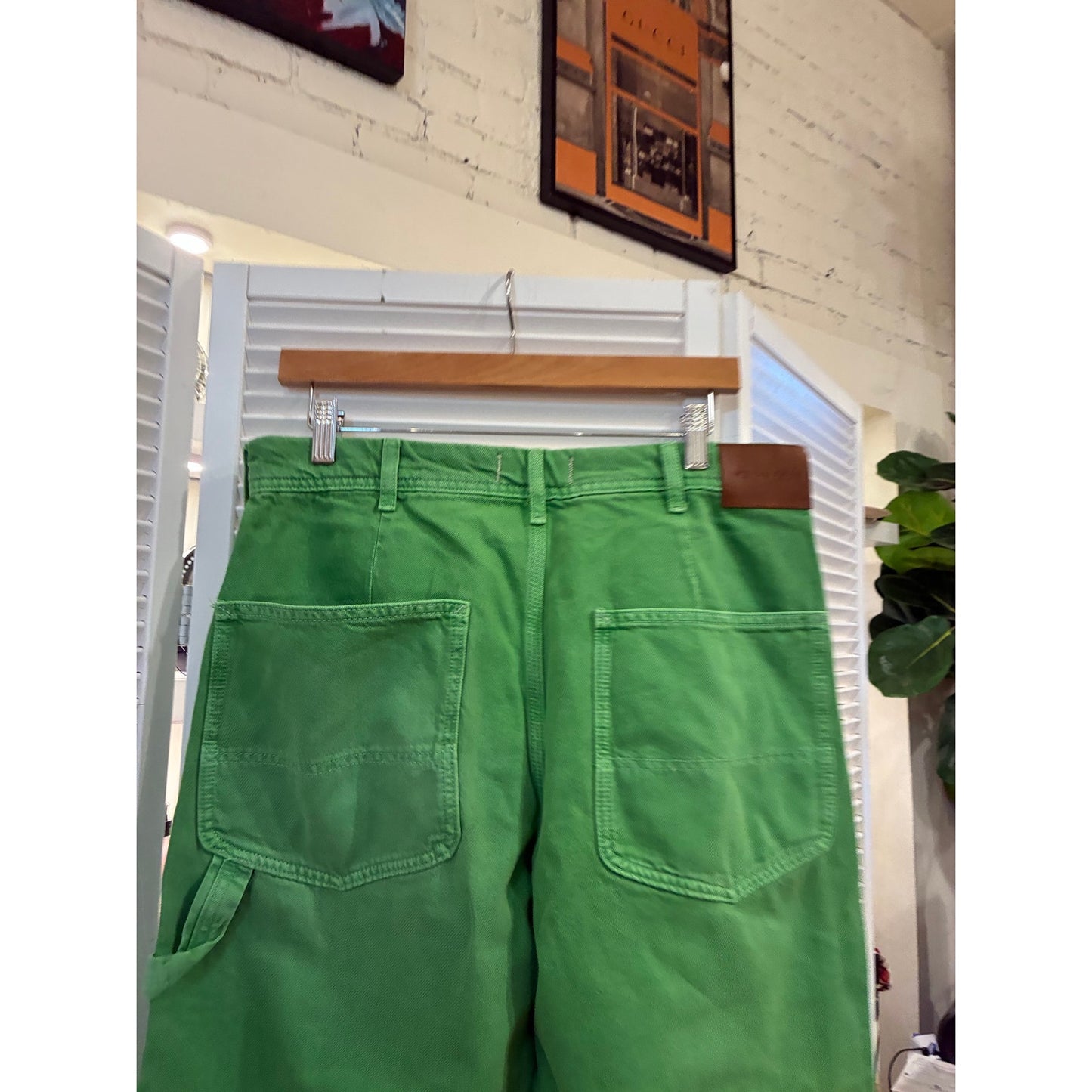 We the Free Free People Green Denim Jeans size 30