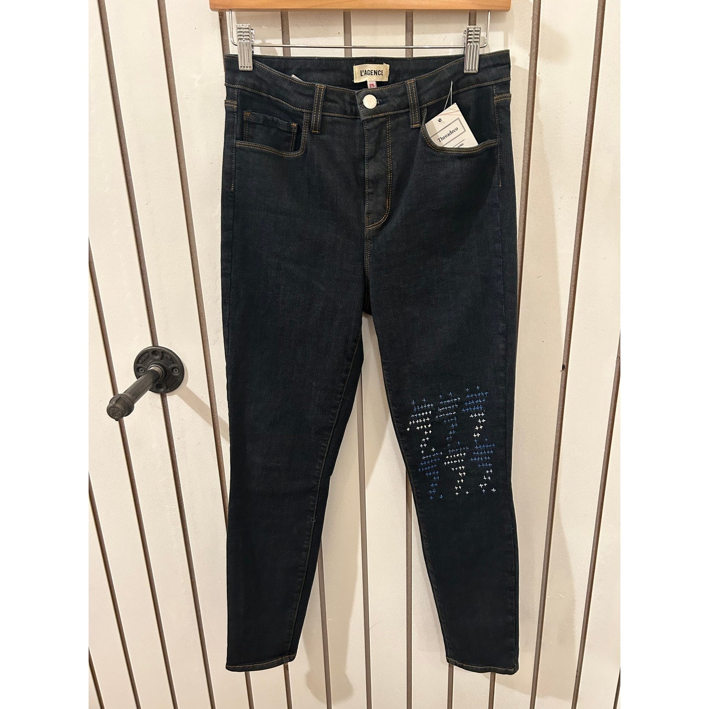 One-of-a-kind Embroidered L’Agence Size 25