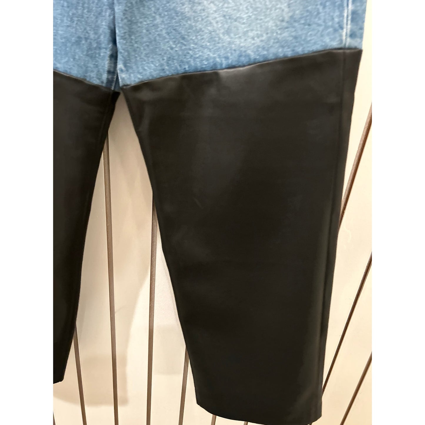 Blank NYC Denim with Faux Leather Size 29