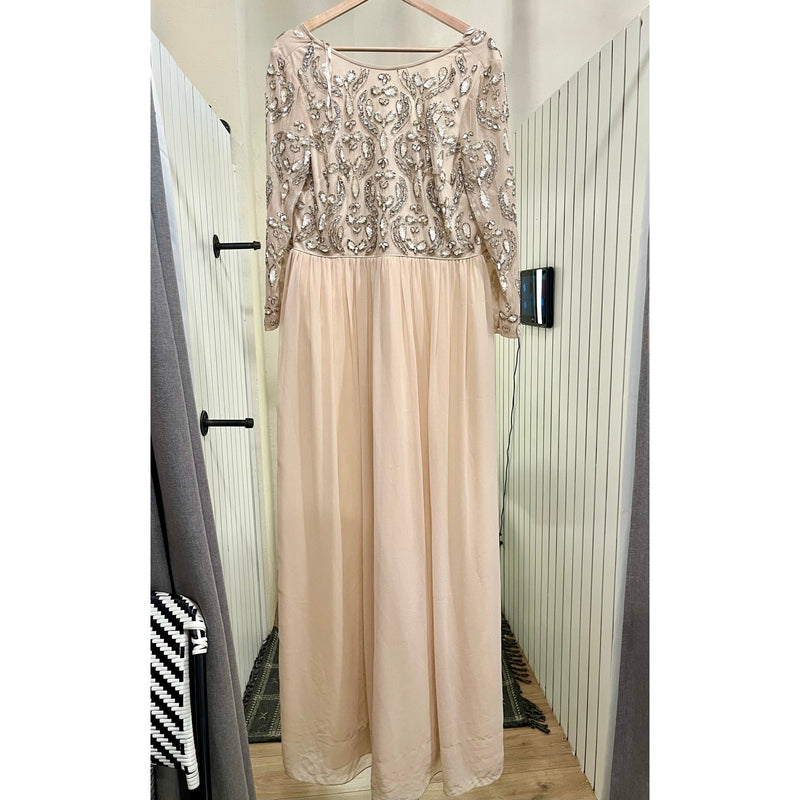 Aidan Mattox Formal Cream Dress Size 14
