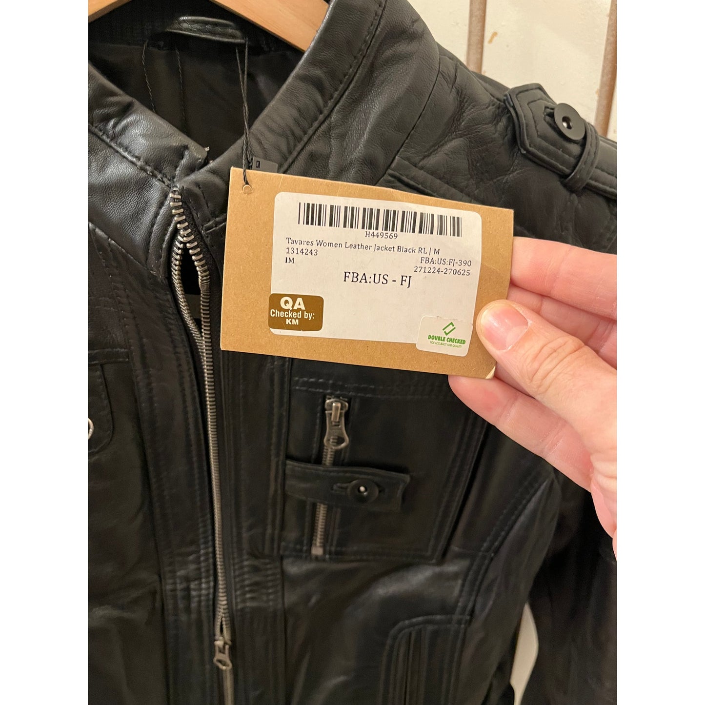 Decrum Genuine Leather Jacket Tavares Women Black - M