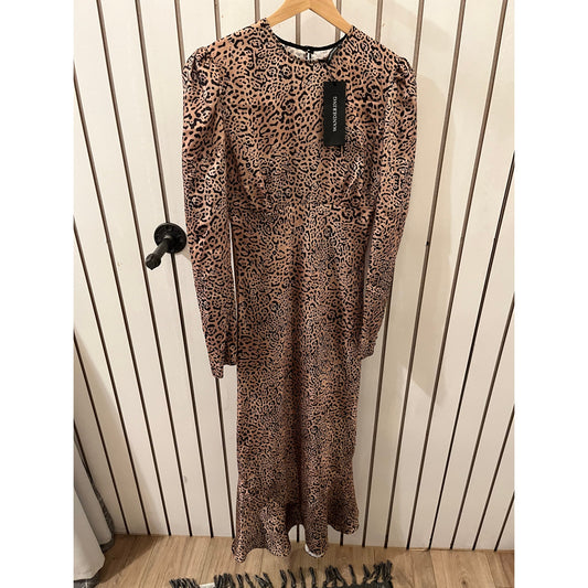 Wandering Dress Leopard Print Size 40 (US 4) NWT