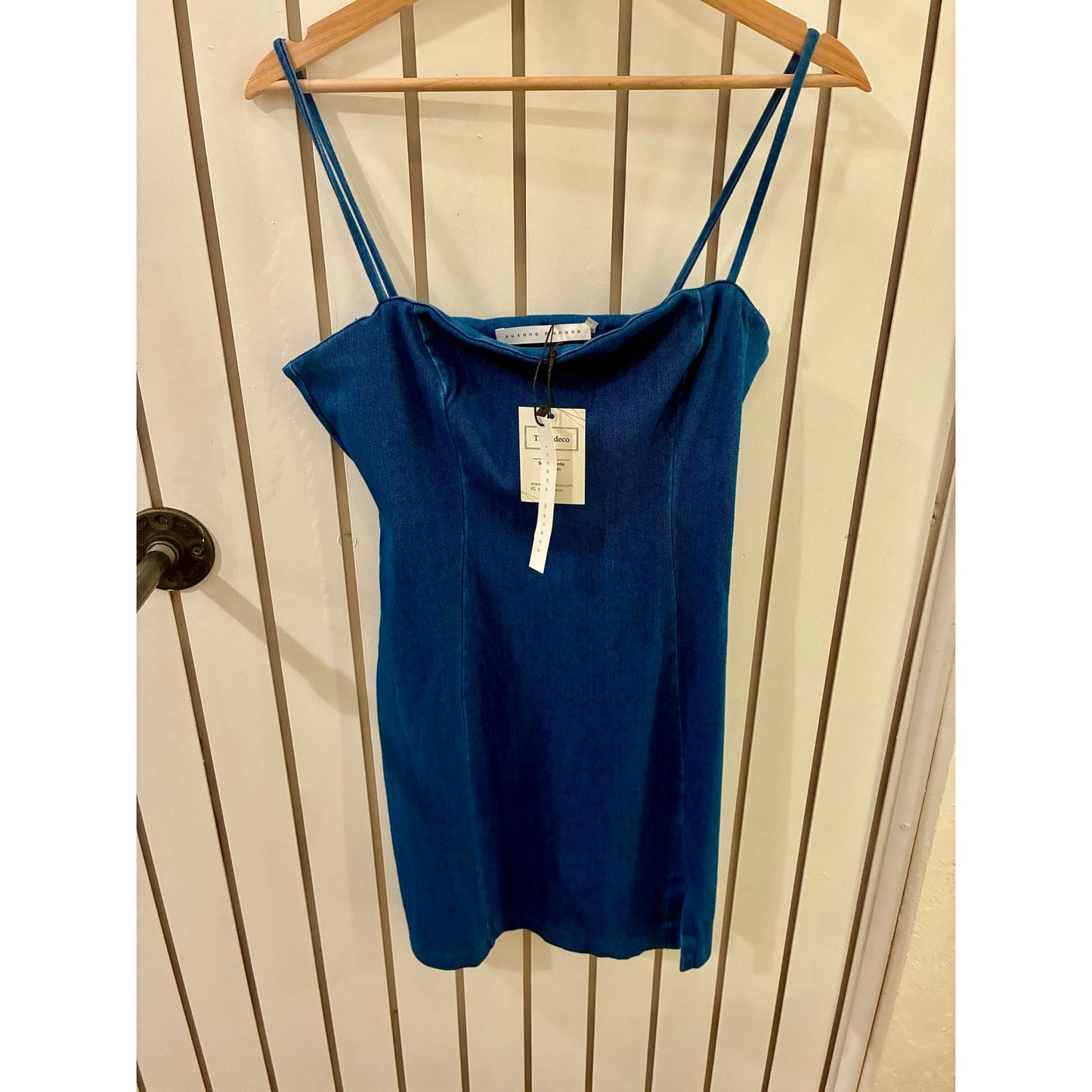 Susana Monaco Denim Dress Size L runs small