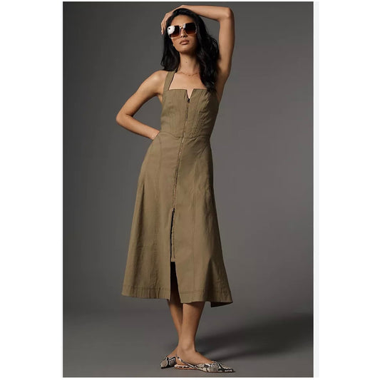 Anthropologie Zip-Front Corset Dress Size 2x