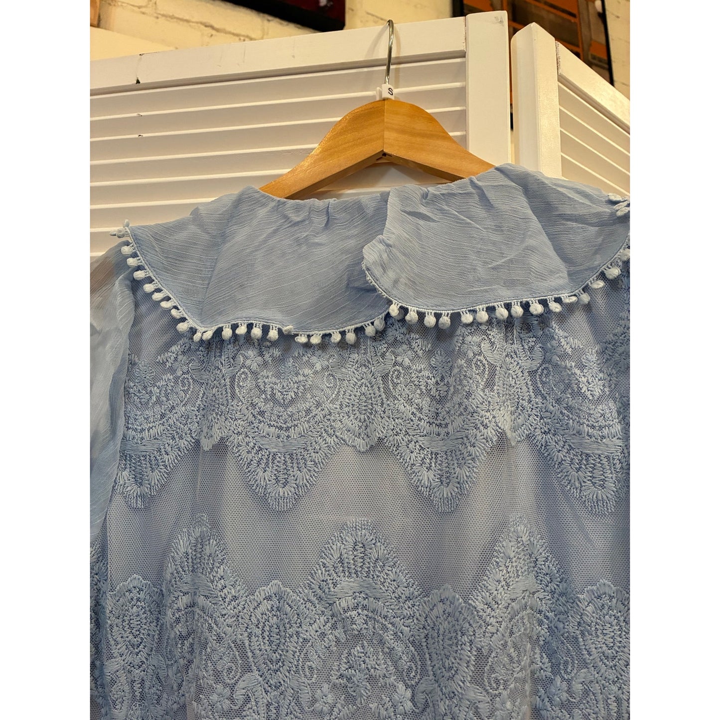 JustMe Baby Blue Romper SZ Small