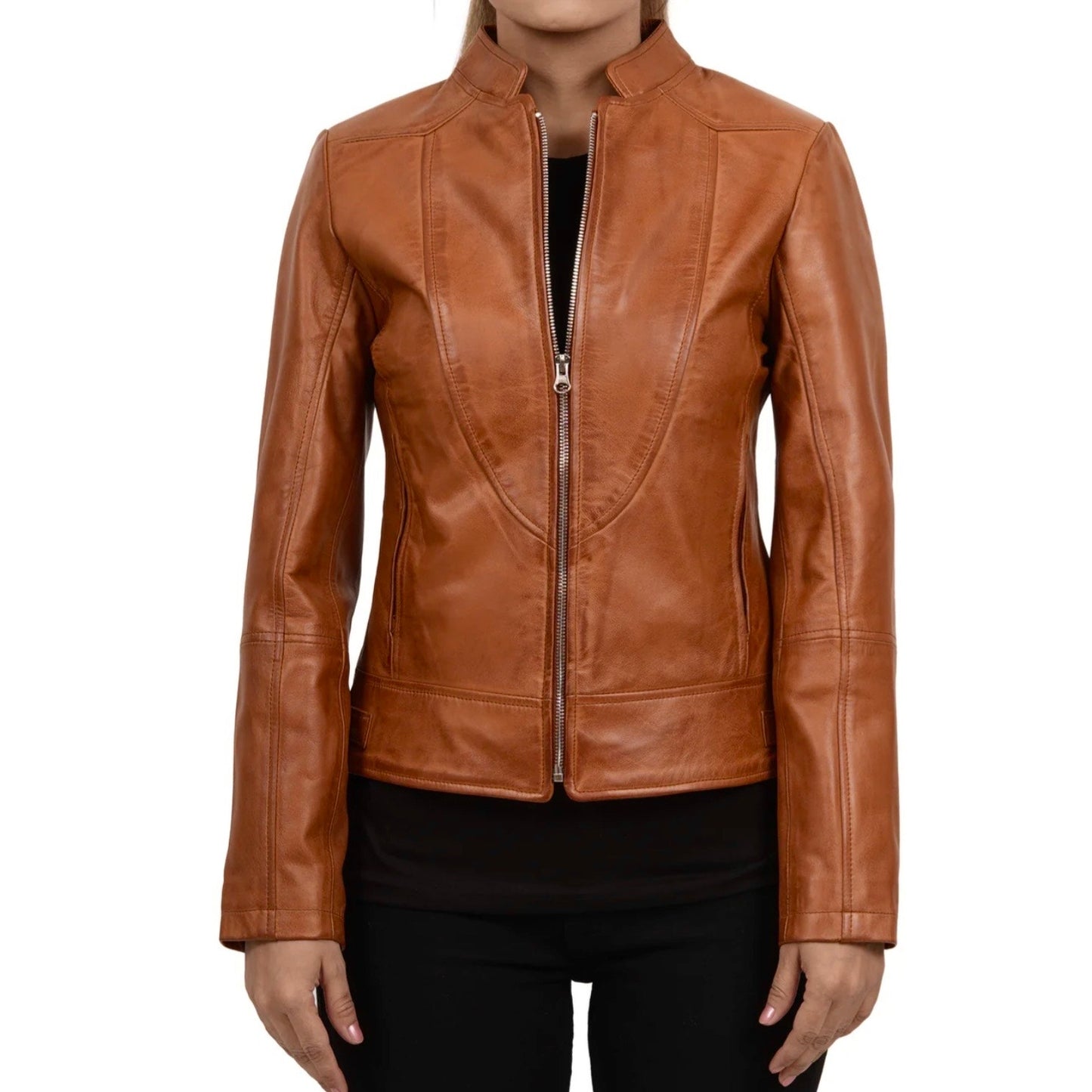 Decrum Amy Genuine Leather Jacket Size L NWT