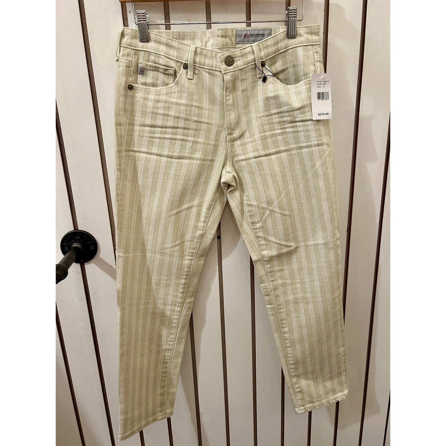 Adriano Goldschmeid Stripe Jeans NWT