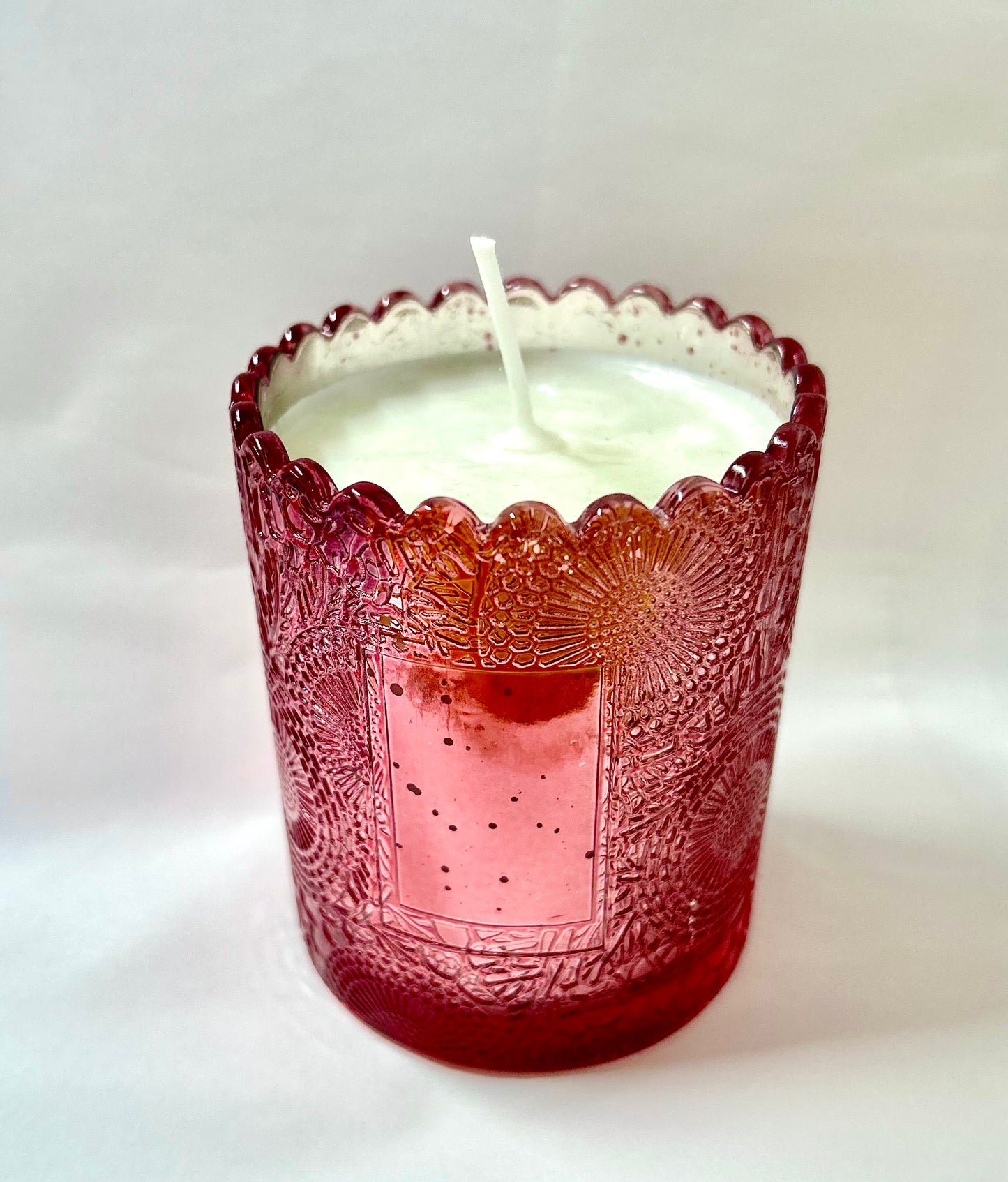 Pink Lace Jar Candle