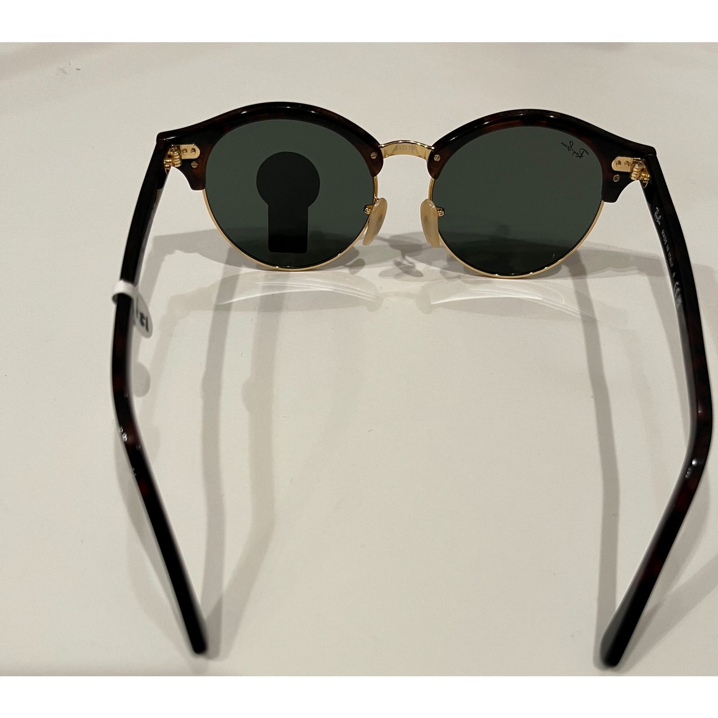Ray-Ban Clubround Classic Sunglasses Red Havana Frame Green Lenses