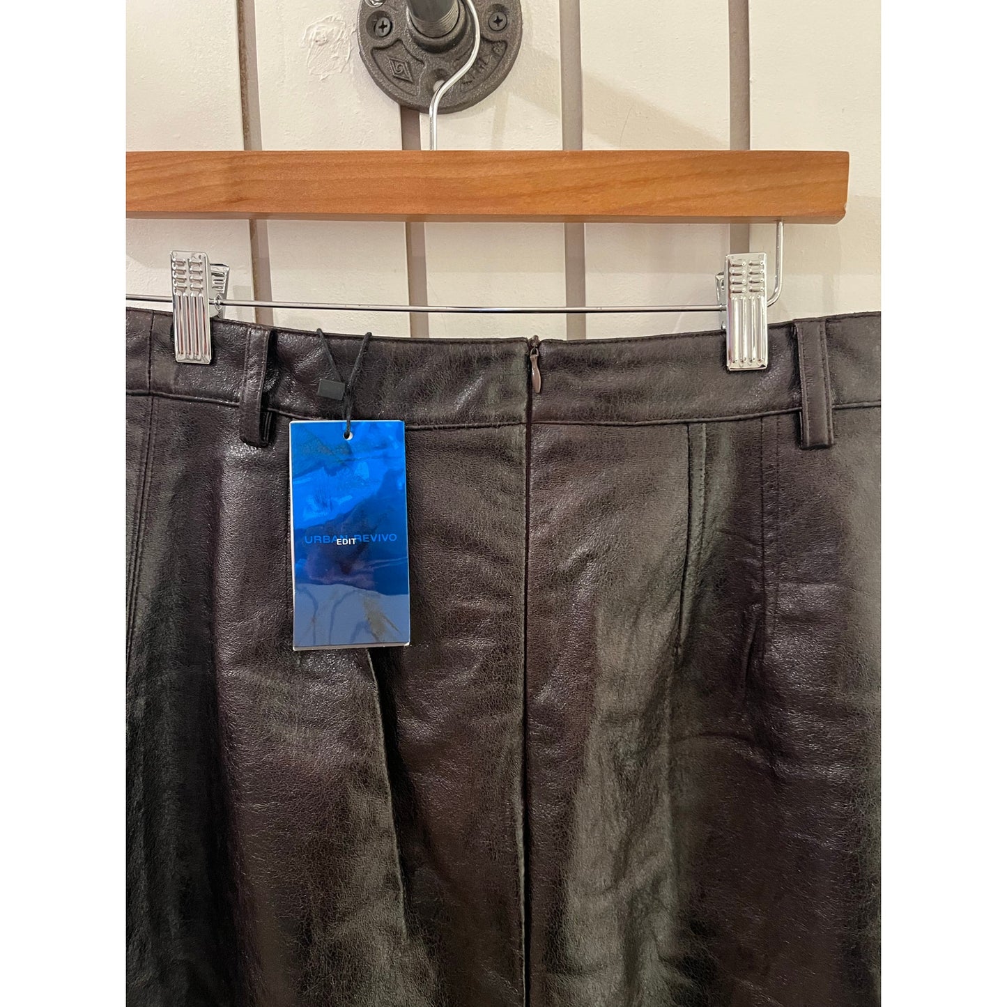 Urban Revivo Faux Leather Skirt