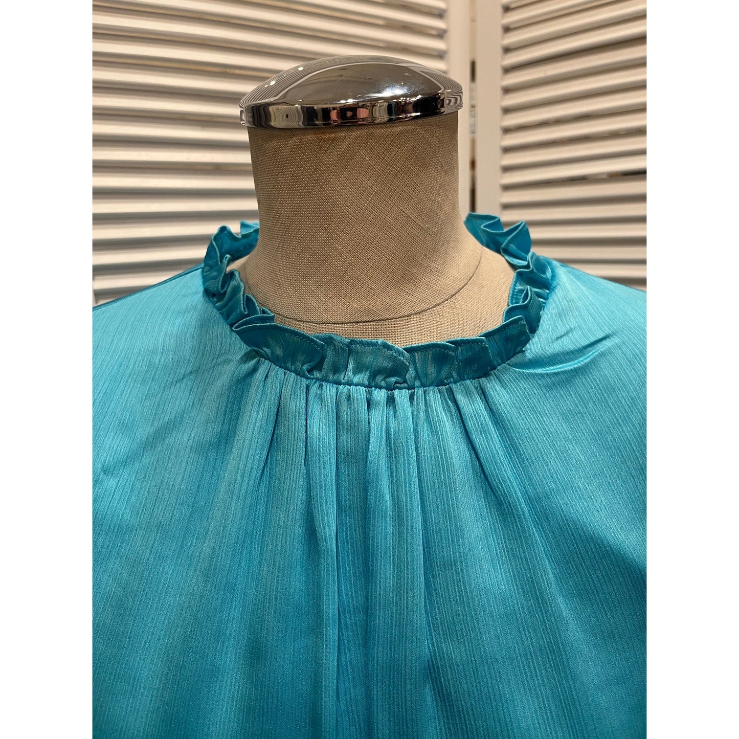 Trina Turk Turquoise Blouse